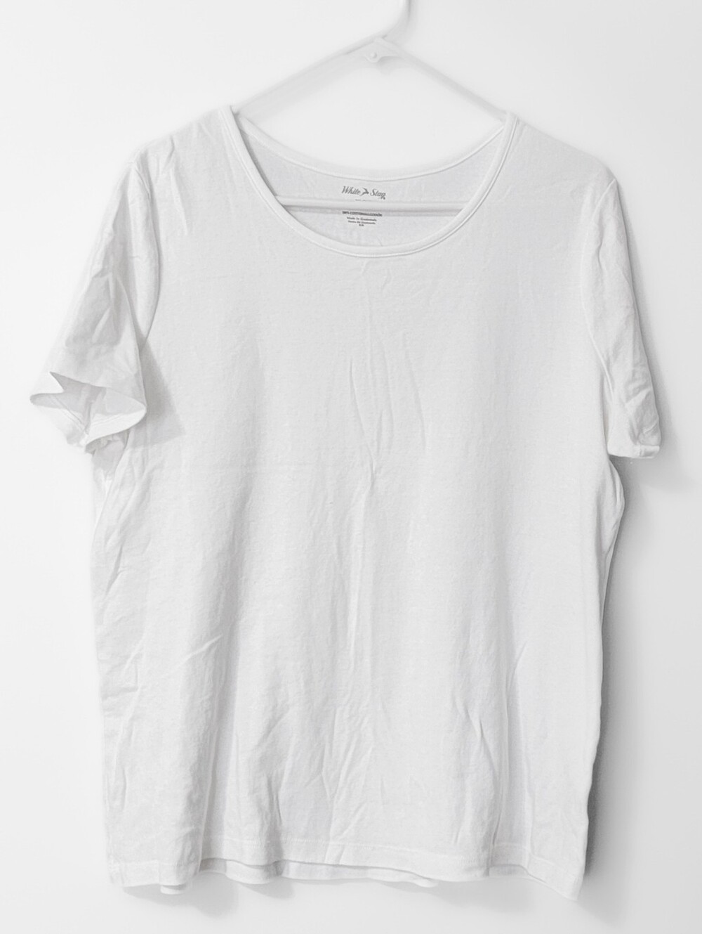 White Stag Short Sleeve Crewneck Tee in White XL (16/18)